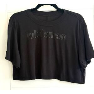 lululemon Logo Cropped Tee Size 6
